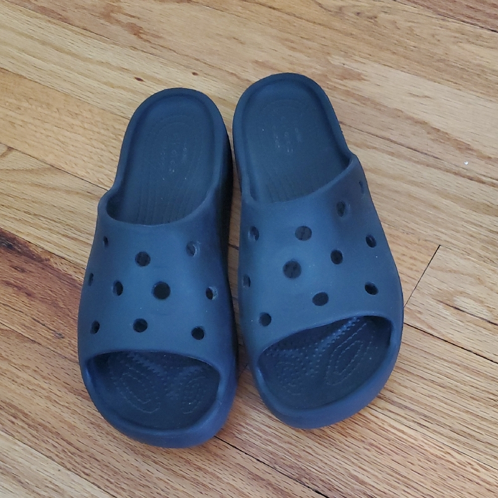 CROCS Women's Black Slide Sandals